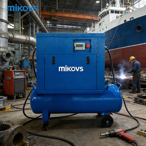Small Silent Screw Air Compressor With Dryer And Tank
