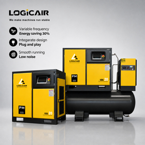PM VSD Rotary Screw Air Compressor Tank Mounted