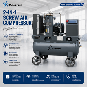 7.5kW VSD Rotary Screw Air Compressor with Tank for Auto Shops